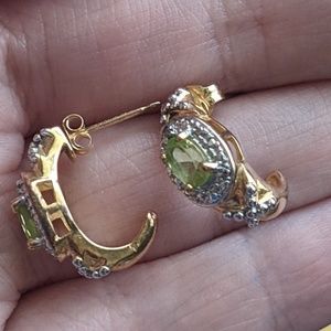 COPY - Gold Peridot Earrings